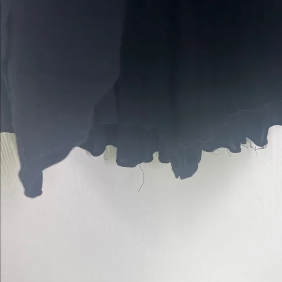 Free People - Black Lace Button Smocked Open Back Short Romper Size Medium - Picture 7 of 11